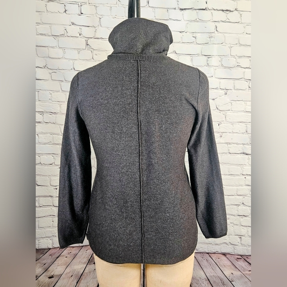 EUC Calvin Klein Jeans Dark Gray Turtleneck Tunic Sweater Size XL - Picture 3 of 8